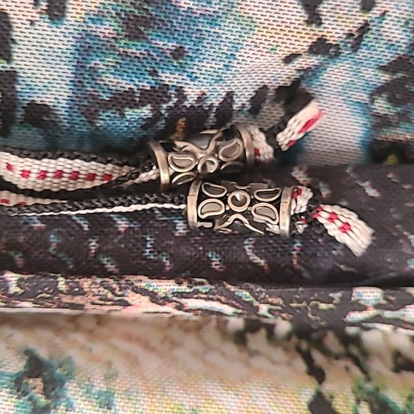 C’Fait Pour Vous Paris Sleeveless Summer Black Colorful Dress Euro Size 3  - Picture 6 of 10